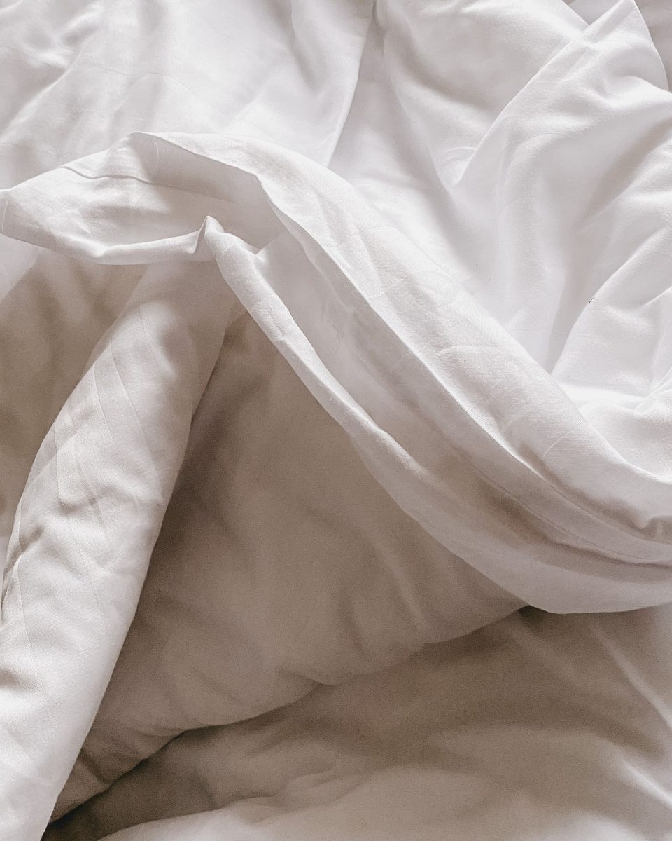 Percale Duvet Cover, White view 3