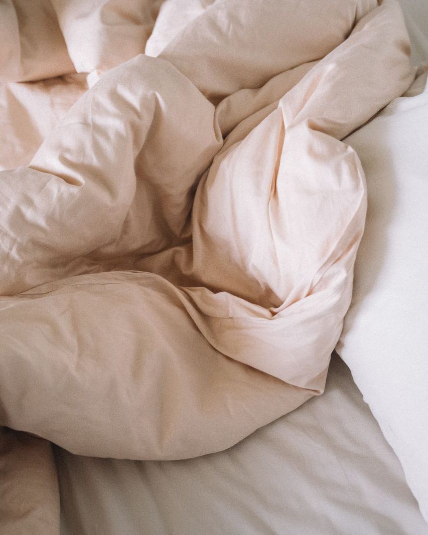 Washed Cotton Duvet Cover, Blush