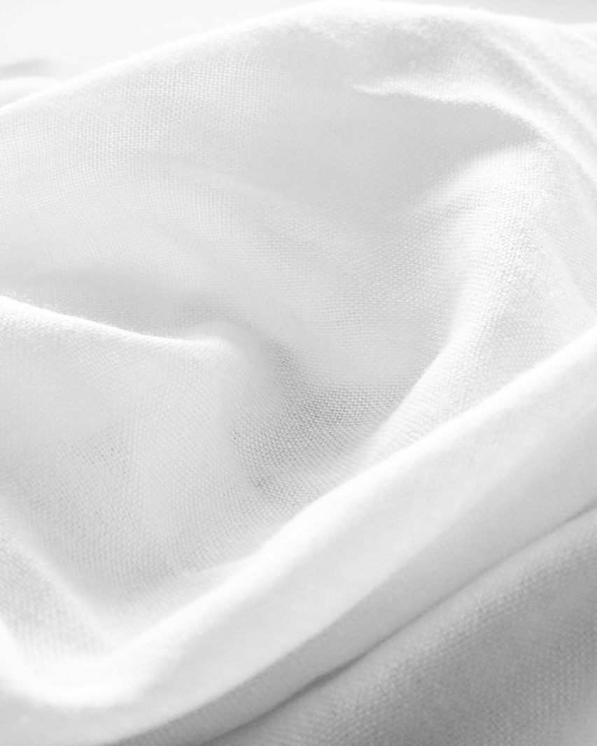Percale Flat Sheet, White view 3
